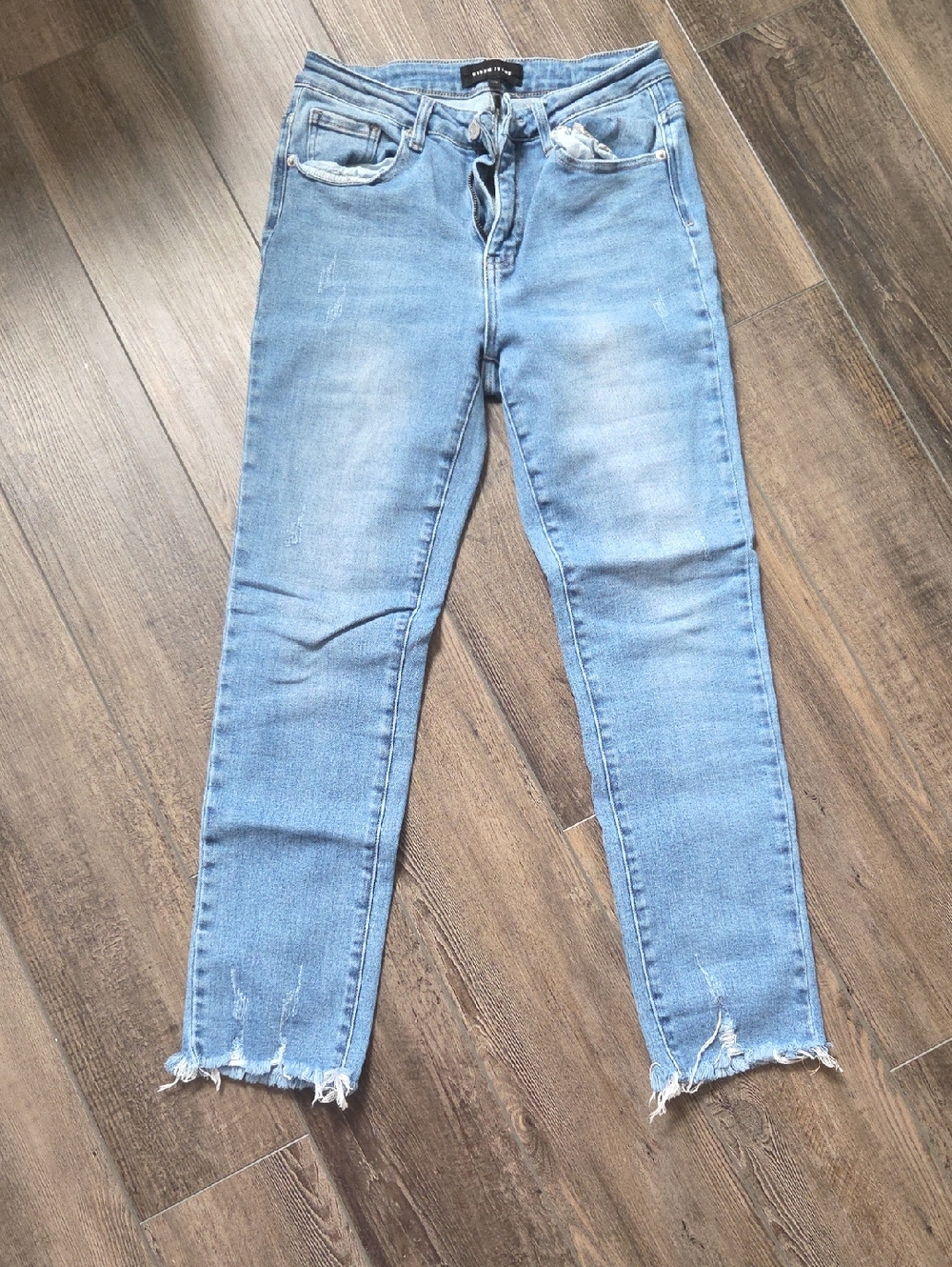 Light Blue Risen Women's Distressed JEANS